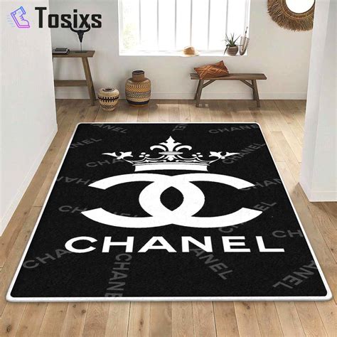 chanel rug grey|chanel inspired area rug.